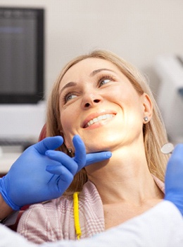 woman in dental chair