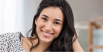 Woman with beautiful smile